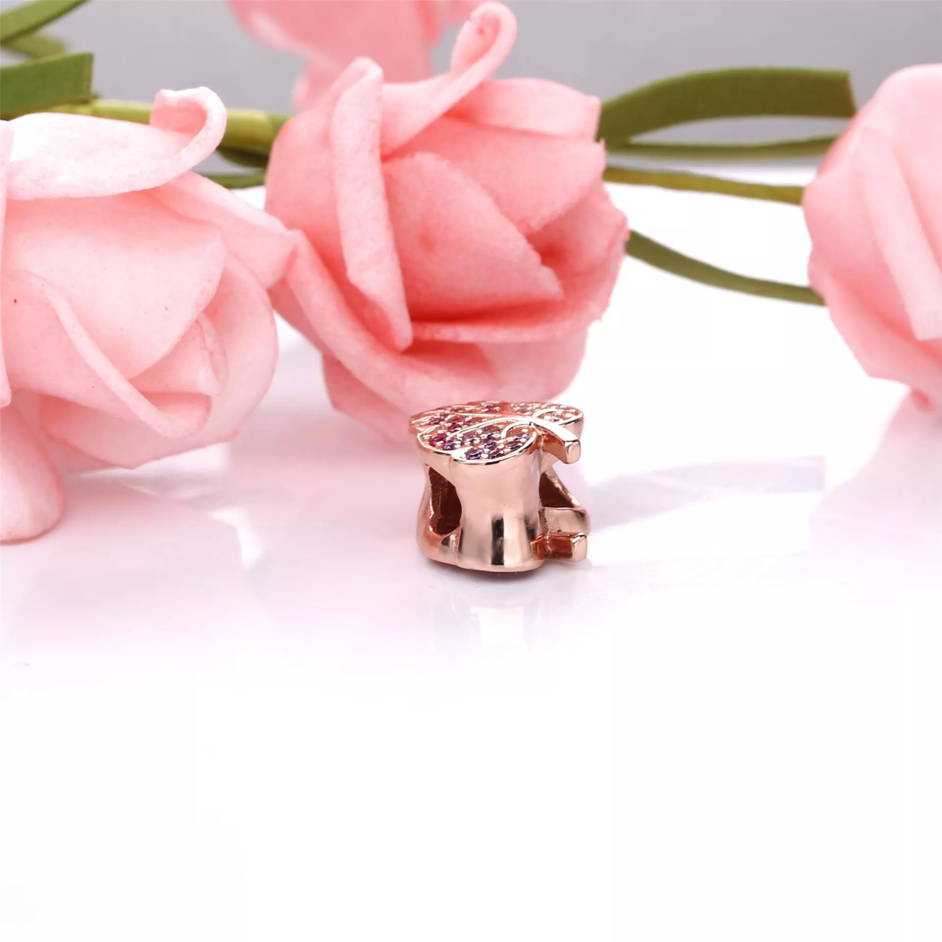 Charm Pandora Rose™ Folha De Cristais - 788322NPMMX