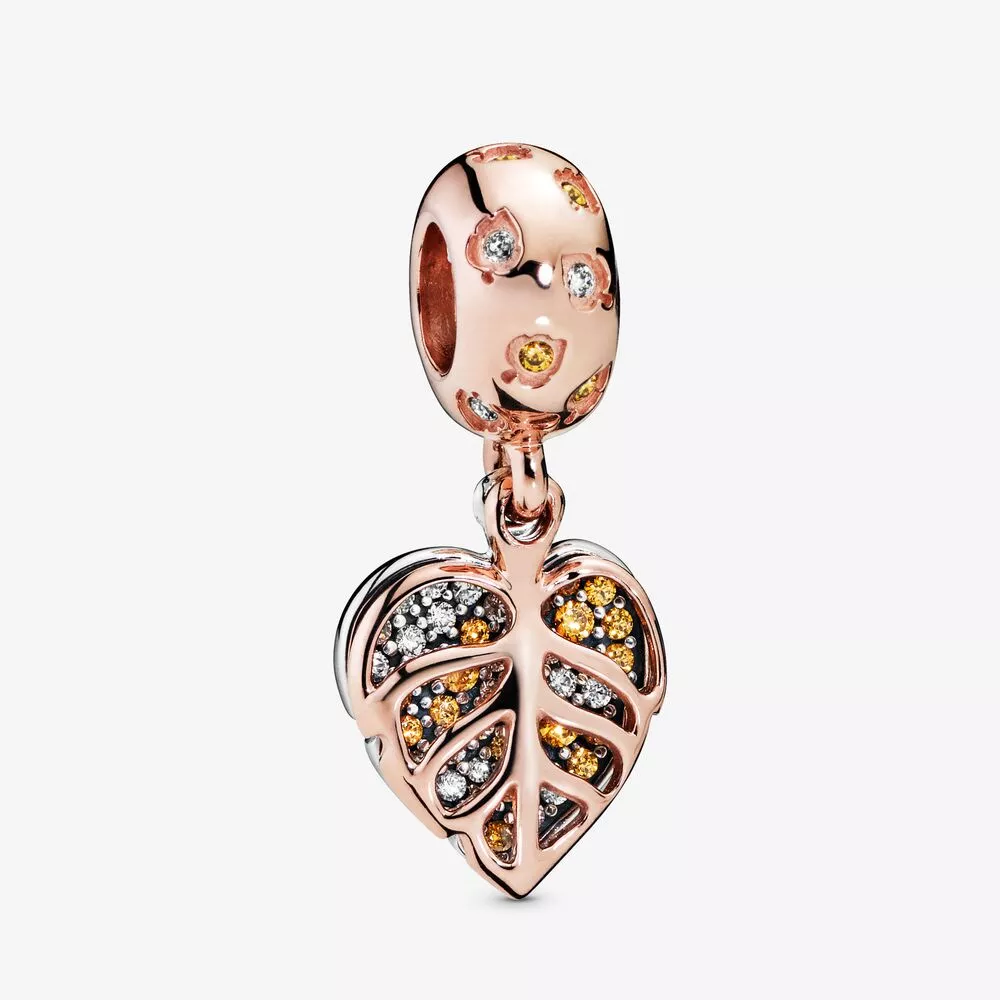 Charm Pendente Folhas cintilantes Pandora Rose - 788247CZ