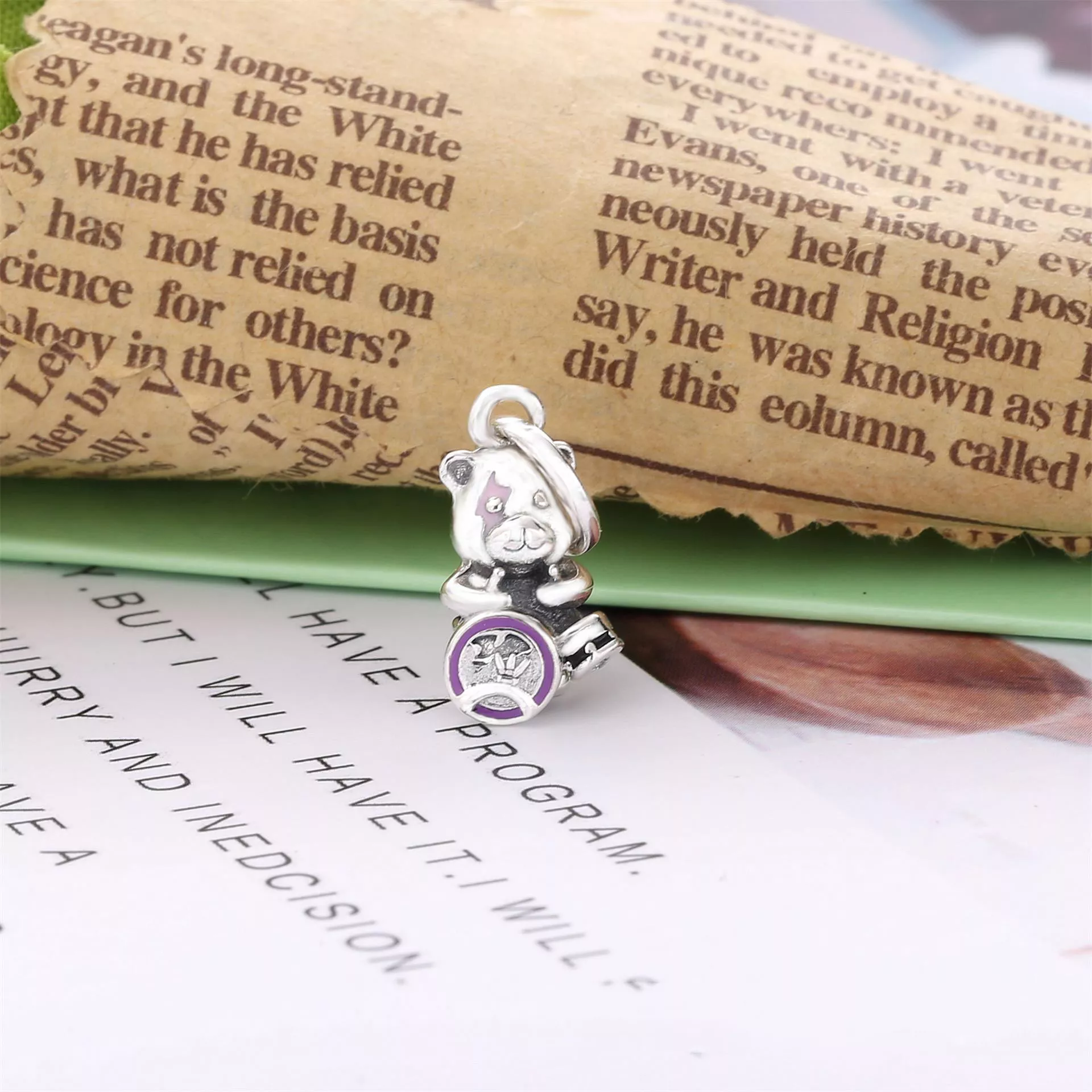 Charm Pendente Ursinho Theodore Baterista - 798281ENMX