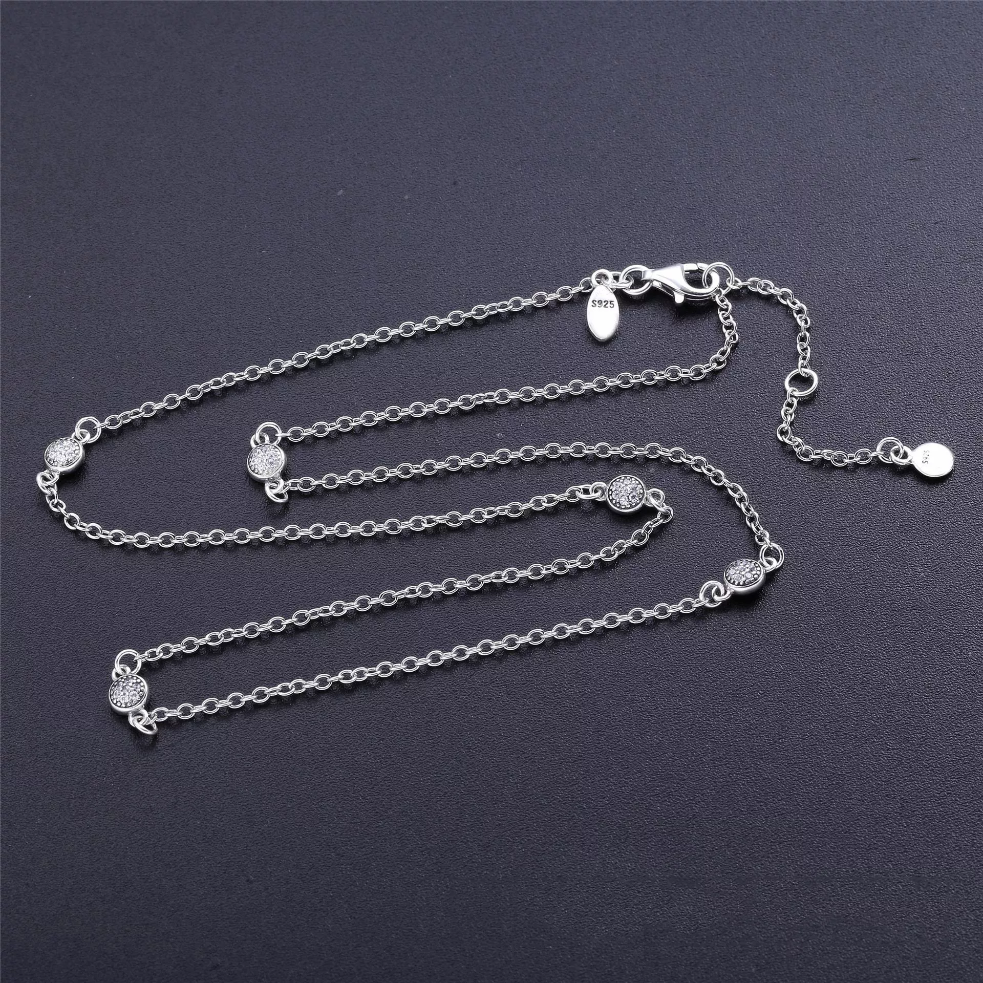 Colar Gotículas Delicadas Deslumbrantes Pandora - 590525CZ