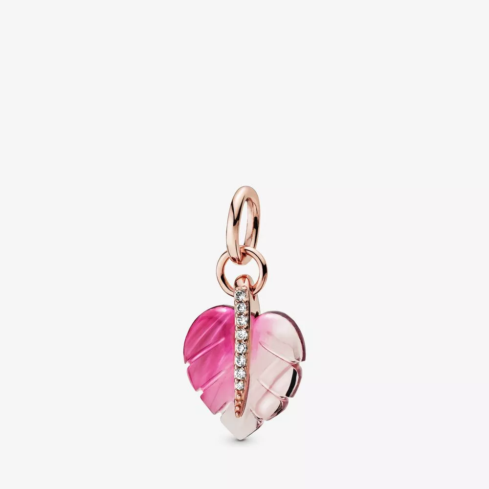 Pendente Vidro Murano Rosa & Sai Pandora Rose - 388258PMU