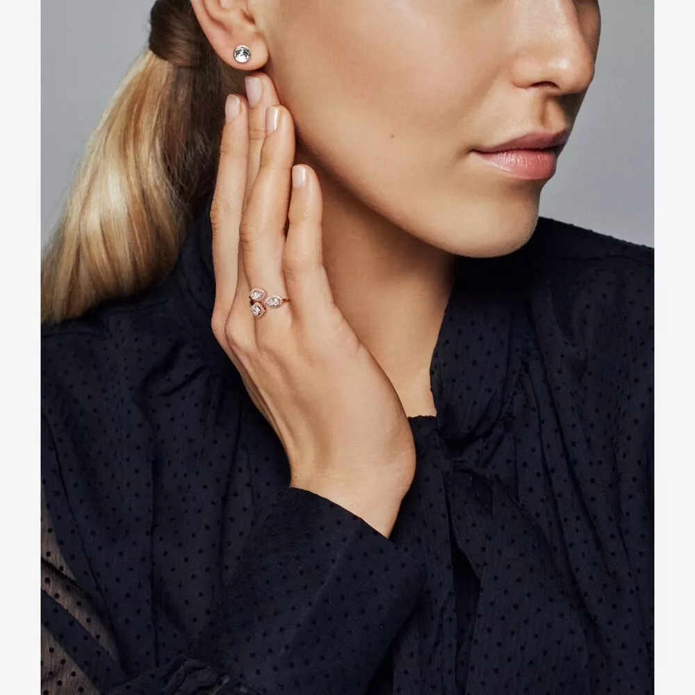 Anel Formas Geométricas Pandora Rose - 188494C01