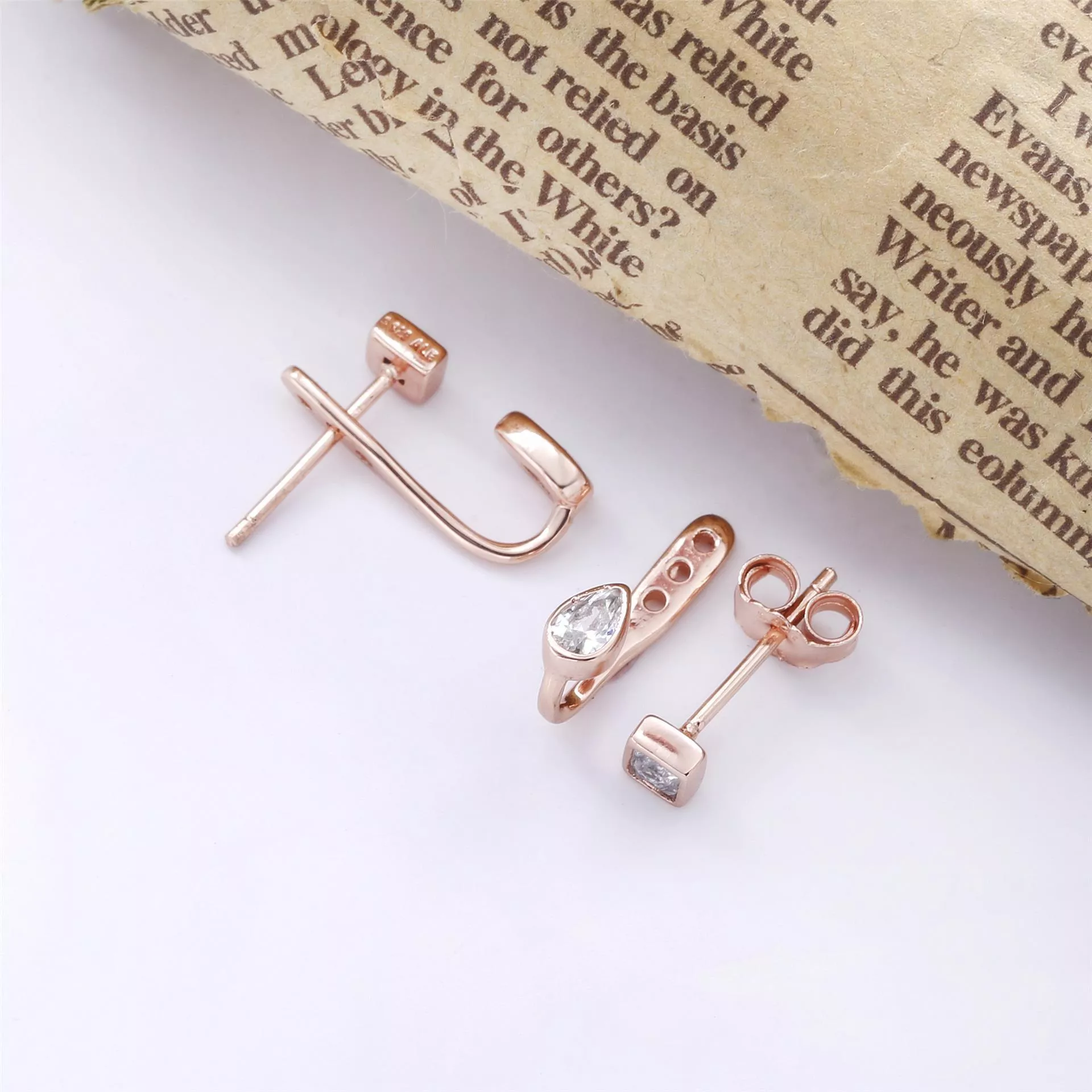 Brincos Petit Formas Geométricas Pandora Rose - 288509C01