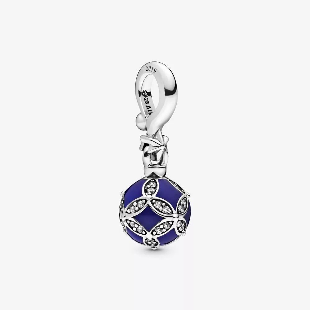 Charm Pendente Enfeite de Natal Azul Pandora - 798512C01
