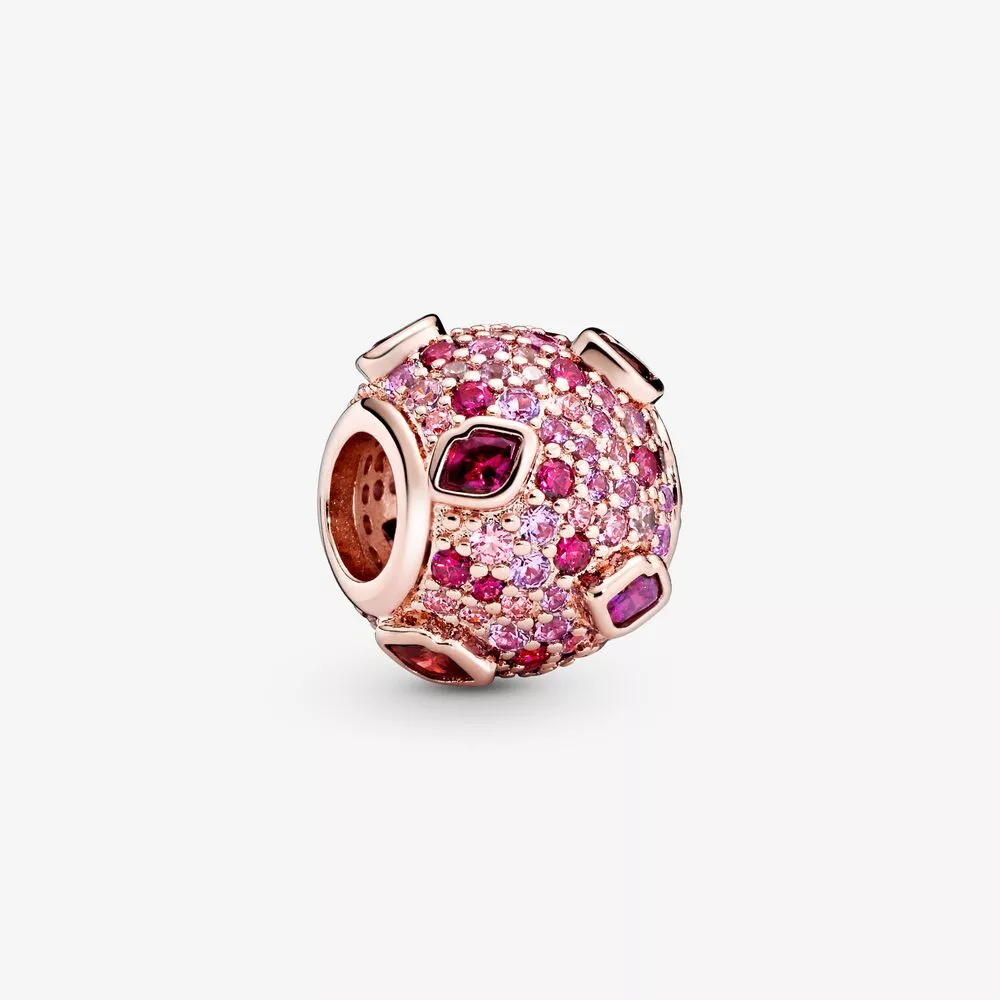 Charm Beijo Pavé Pandora Rosa - 788702C01