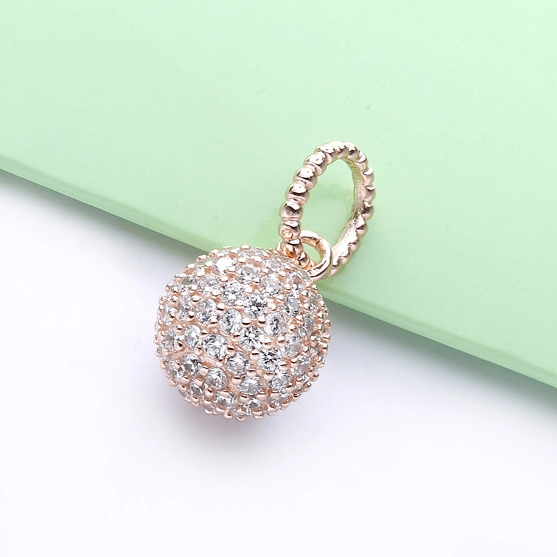 (imagem para) Charm Pendente Pandora Rose Esfera Brilhante - 388686C01 - Visualizar 3