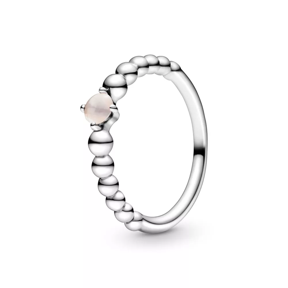 Anel Misty Rose Beaded Pandora - 198867C06
