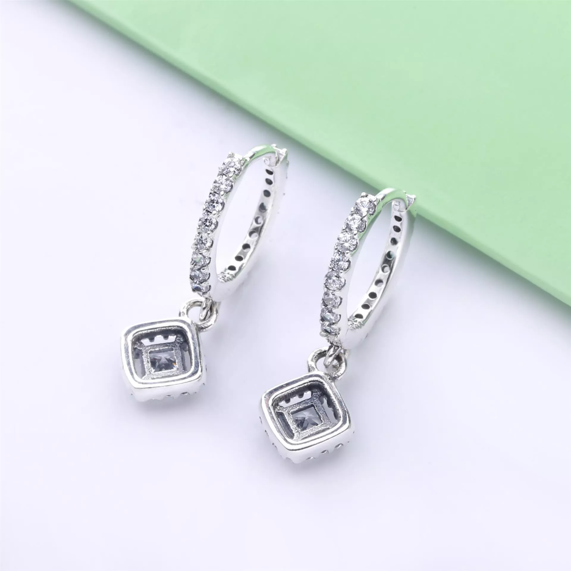 Argolas Square Sparkle Pandora - 298503C01