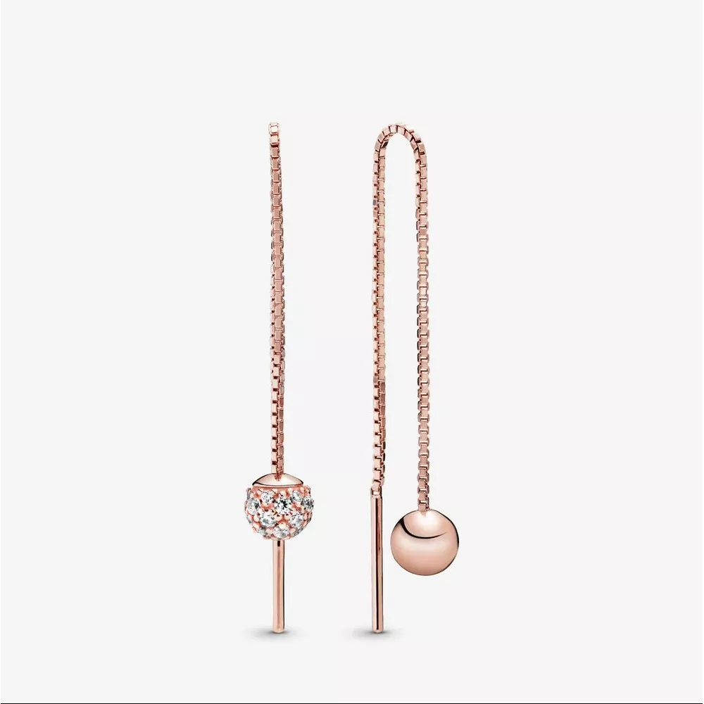 Brinco Polido & Pavé Pandora - 288325CZ