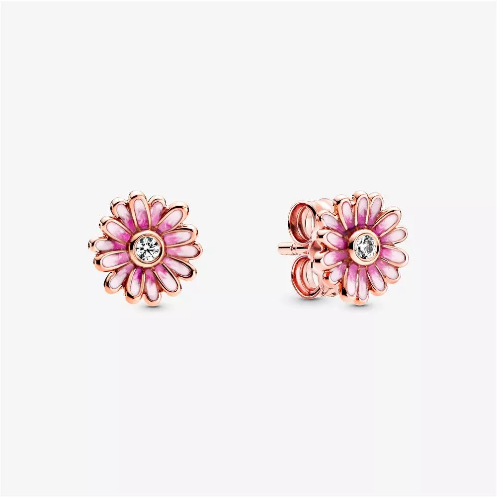 Brincos Petit Flor de Margarida Rosa Pandora Rose - 288773C01