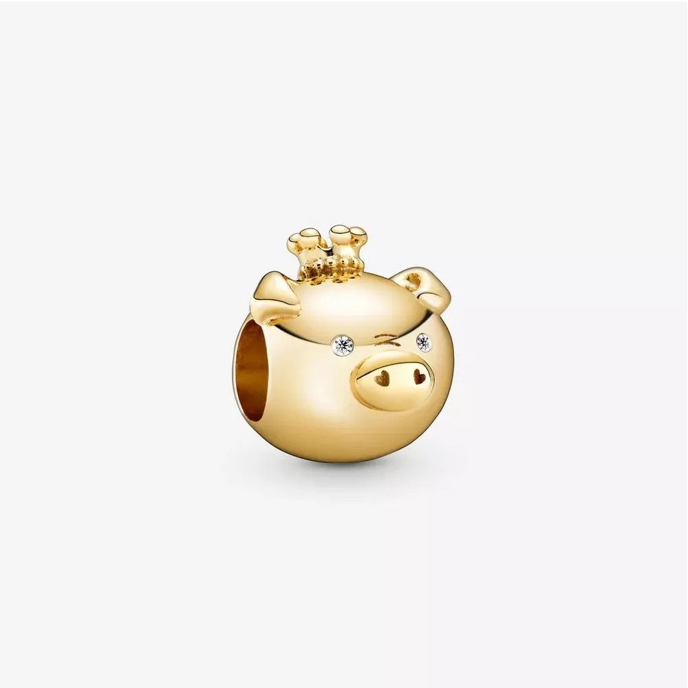 Charm Porco brilhante do Zodíaco Pandora Shine - 768591C01