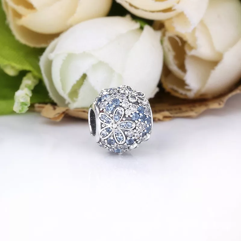 Conta Pavé Margarida Azul Pandora - 798797C01