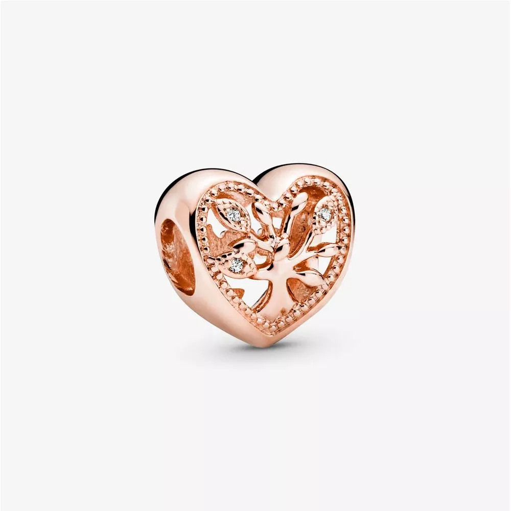 Conta Rendilhada Coração Árvore de Família Pandora - 788826C01