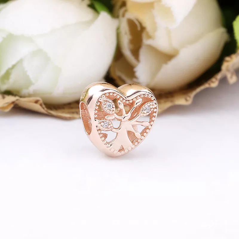 Conta Rendilhada Coração Árvore de Família Pandora - 788826C01