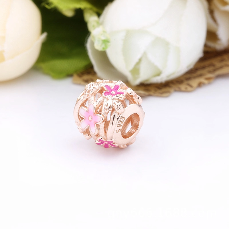 (imagem para) Charm Vazado Pandora Rose™ Margaridas Pink - 788772C01 - Visualizar 2