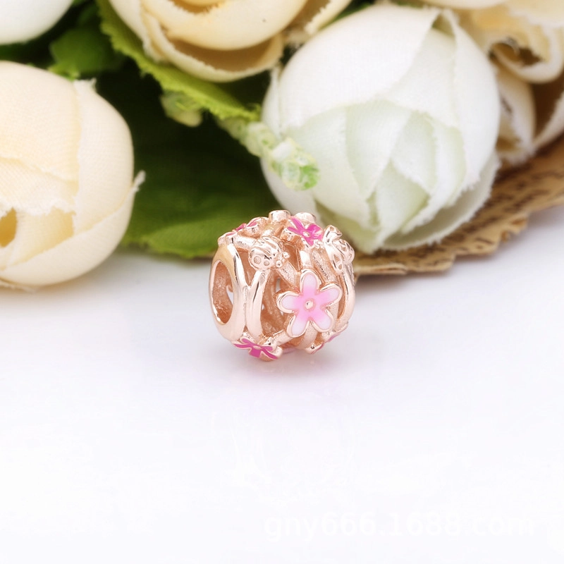(imagem para) Charm Vazado Pandora Rose™ Margaridas Pink - 788772C01 - Visualizar 3