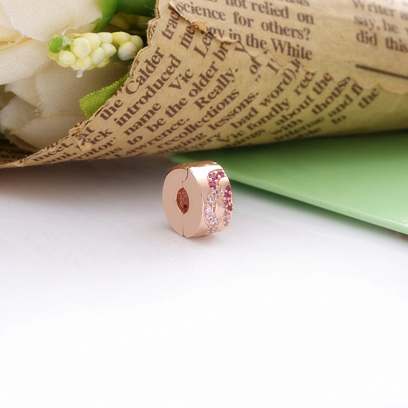 (imagem para) Clipe Fã Rosa Pandora Rose - 788153C01 - Visualizar 3