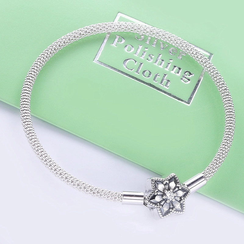 (imagem para) Pulseira Floco de Neve Brilhante Pandora - 598616C01 - Visualizar 2