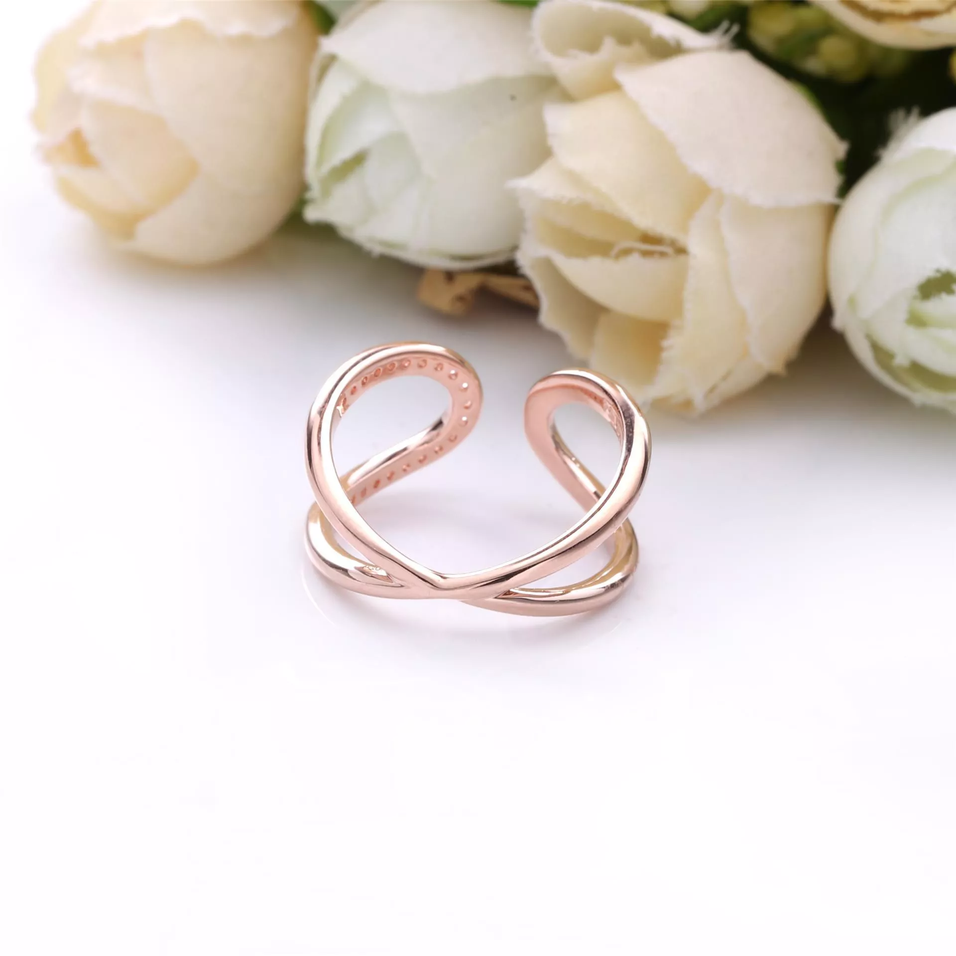 Anel Aberto Pandora Rose Infinito Brilhante - 188882C01