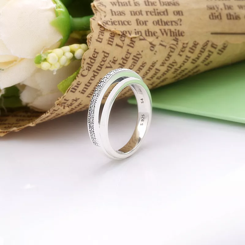 Anel Tripo Em Pavé Signature Pandora - 199040C01