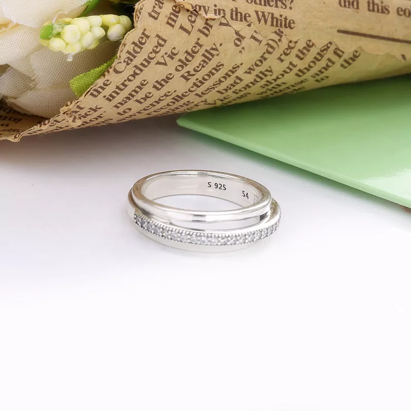 Anel Tripo Em Pavé Signature Pandora - 199040C01