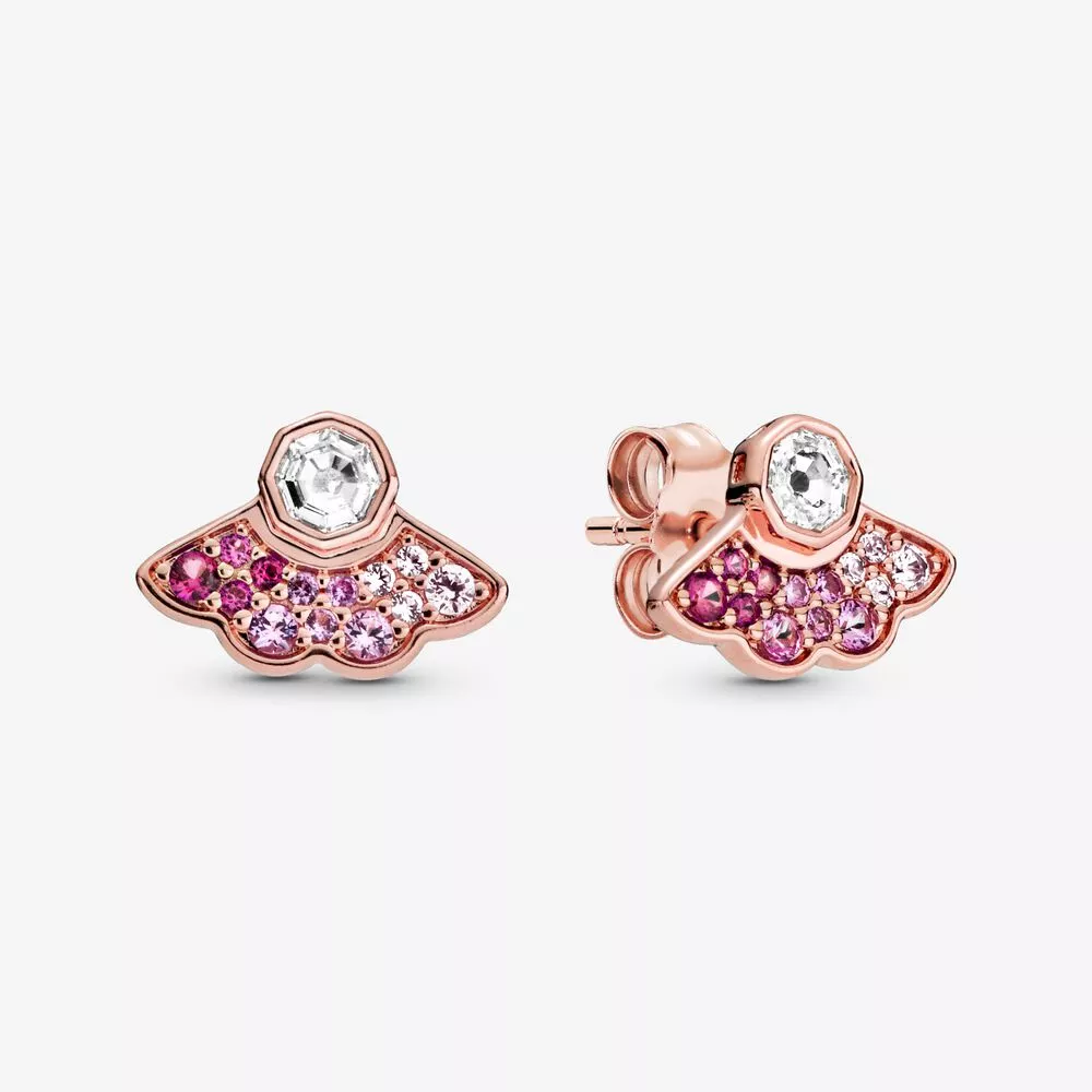 Brincos Petit Fã Rosa Pandora Rose - 288194C01