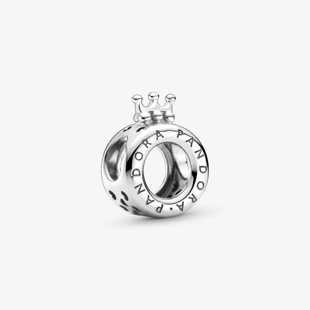 Charm Coroa em O com Logo Pandora Pandora - 799036C00