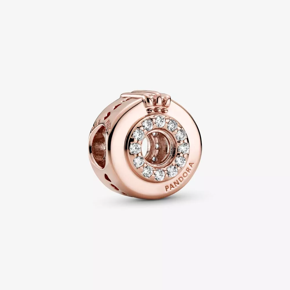 Charm de Coroa em O em Pavé com Centro Vazado Pandora - 789059C01