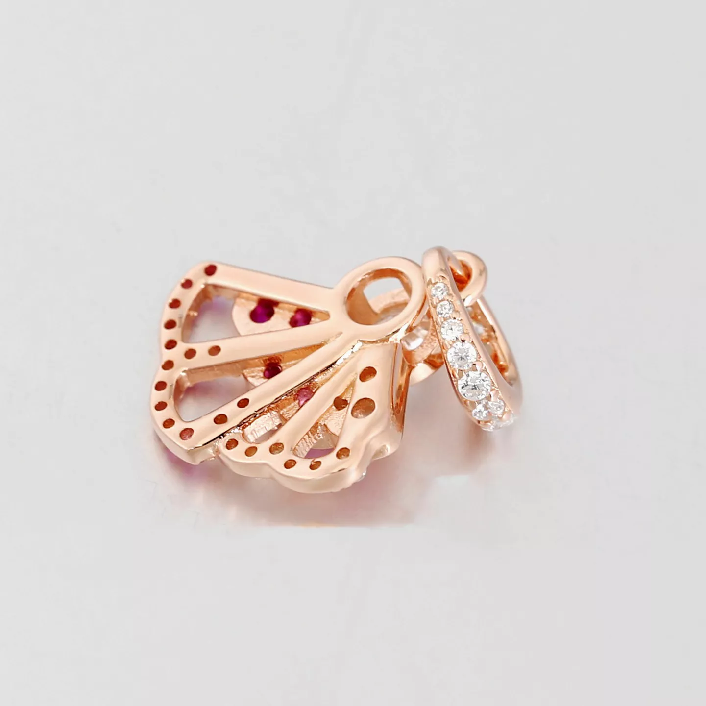 Charm Pendente Fã Rosa Pandora Rose - 788147C01