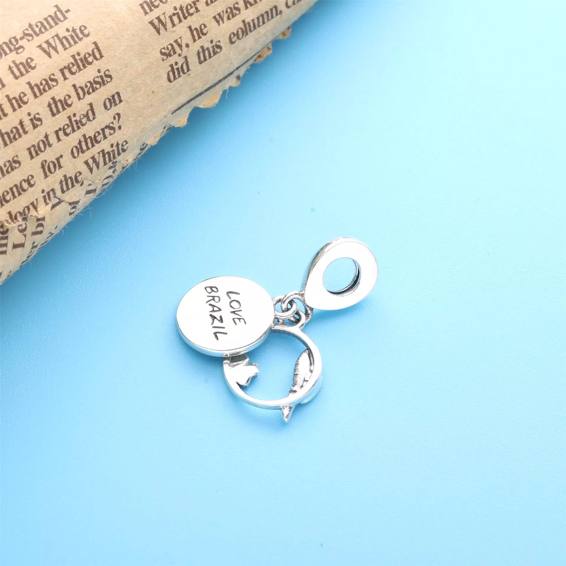 Charm Pendente Papagaio E Praia Do Brasil - 798919C01