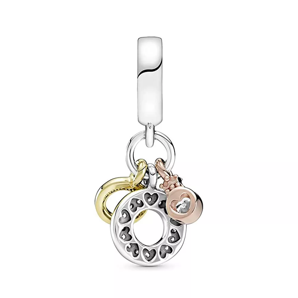 Charm Pendente Triple Monogram & Logo Pandora - 769044C01