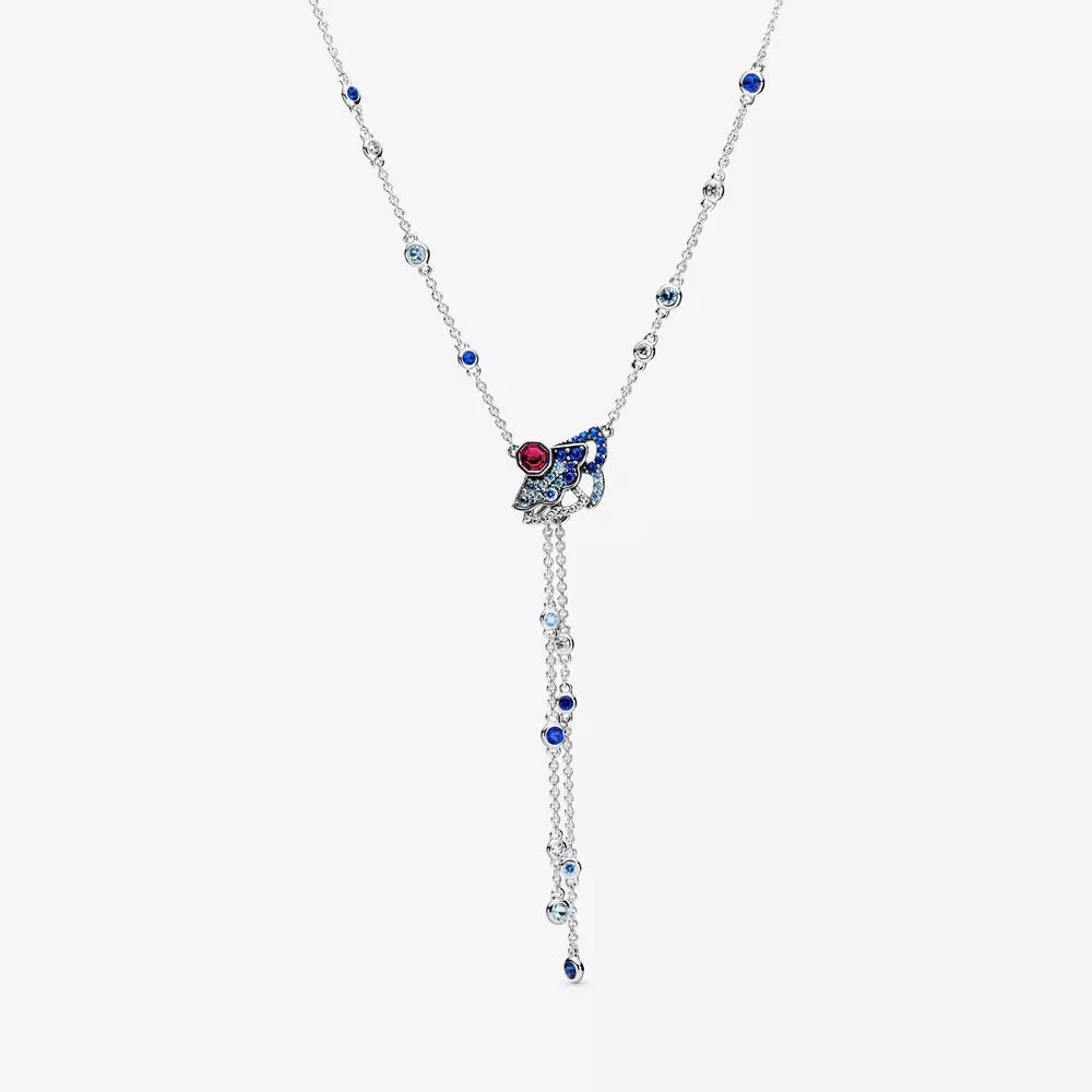 Colar Fã azul e rosa Pandora - 398183SRUMX-45