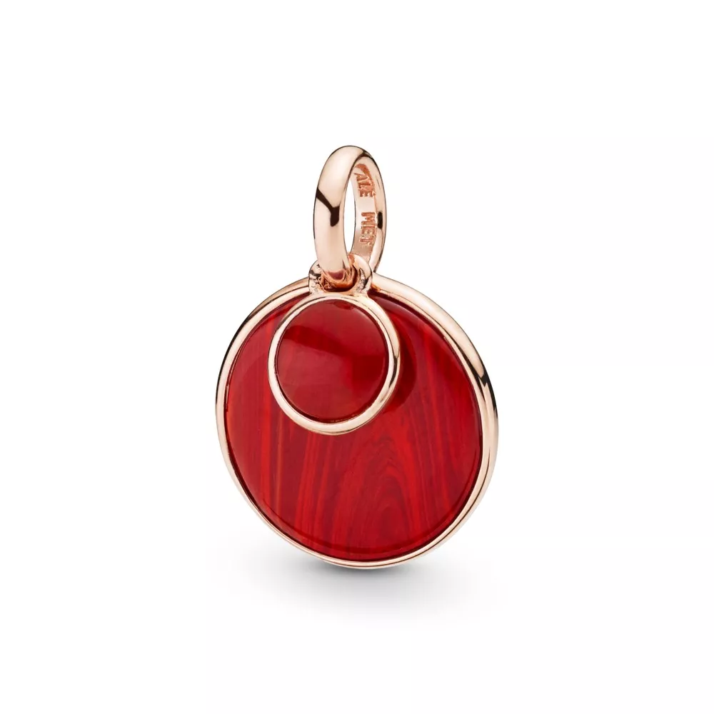 Pendente Vidro Murano Vermelho Pandora Rose - 388148RMU