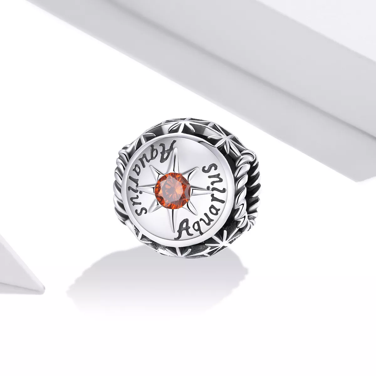 Charm Aquário Brilhante estilo Pandora - SCC1725-11