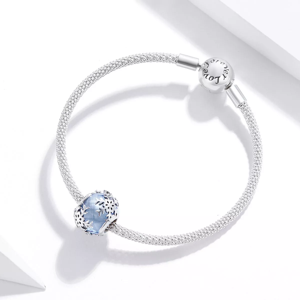 Charm Floco de Neve de Cristal estilo Pandora - SCC1666