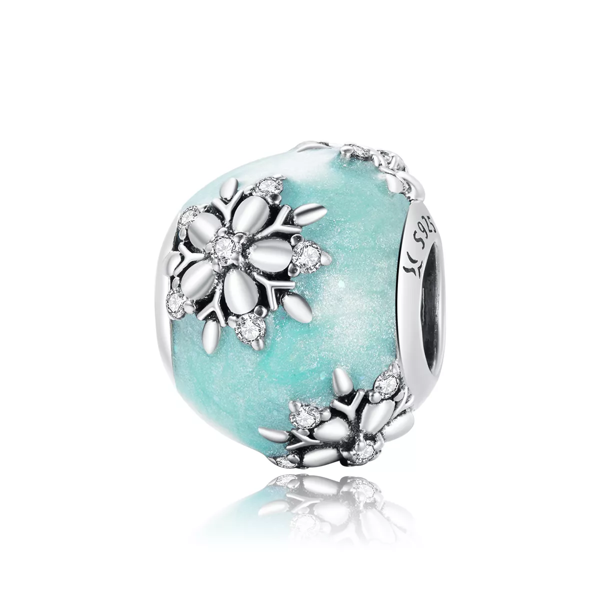 Charm Flocos de Neve Brilhantes estilo Pandora - SCC1650