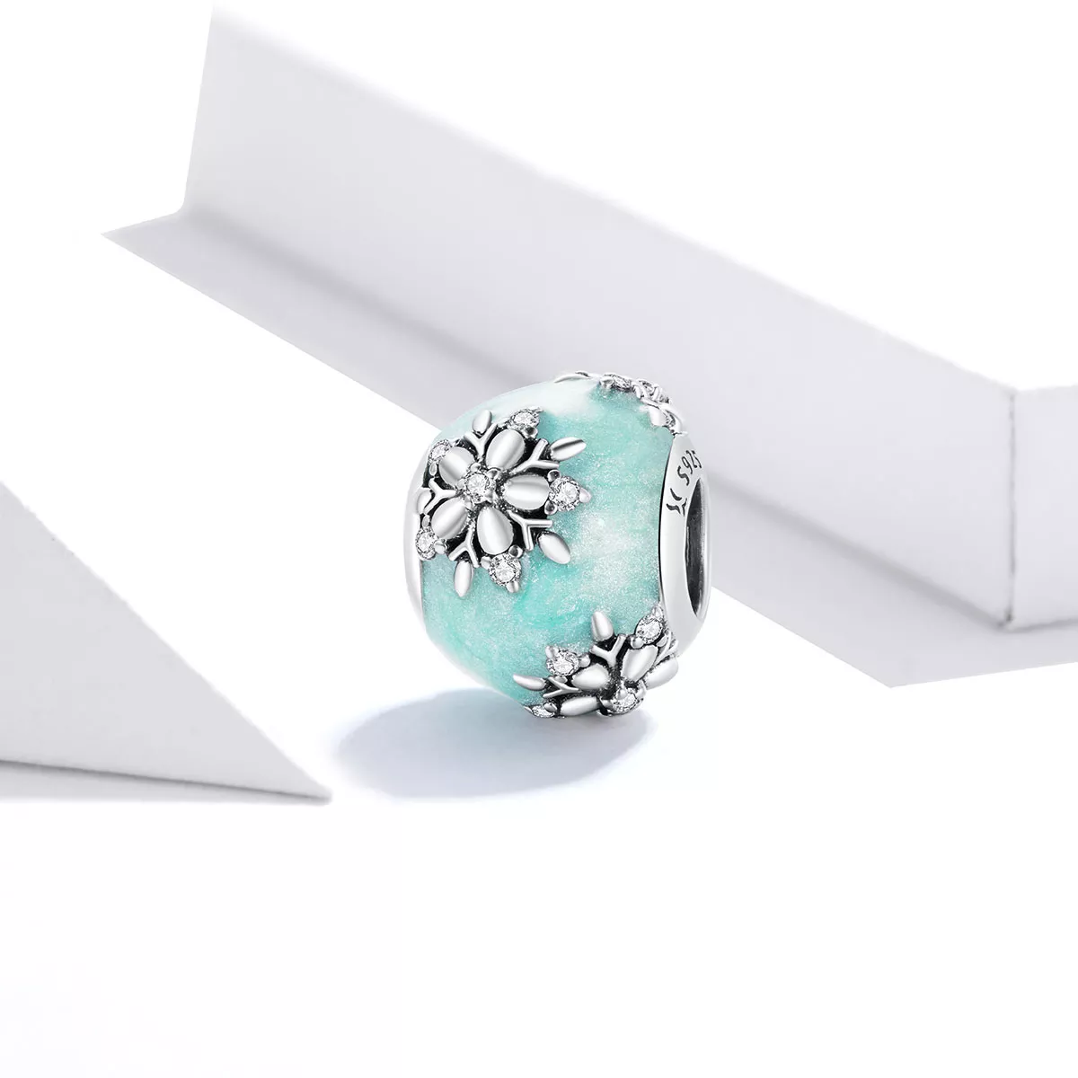 Charm Flocos de Neve Brilhantes estilo Pandora - SCC1650