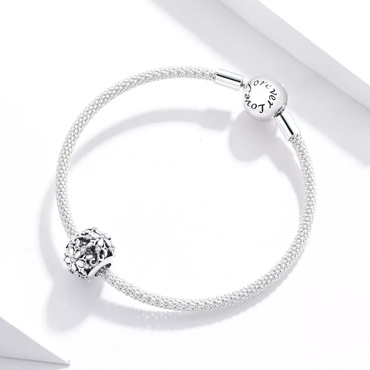 Charm Flocos de neve openwork estilo Pandora - SCC1651