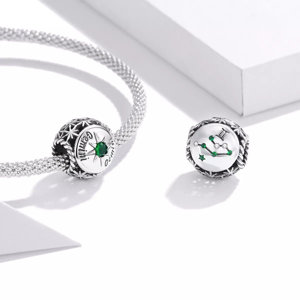 Charm Shining Gemini estilo Pandora - SCC1725-7