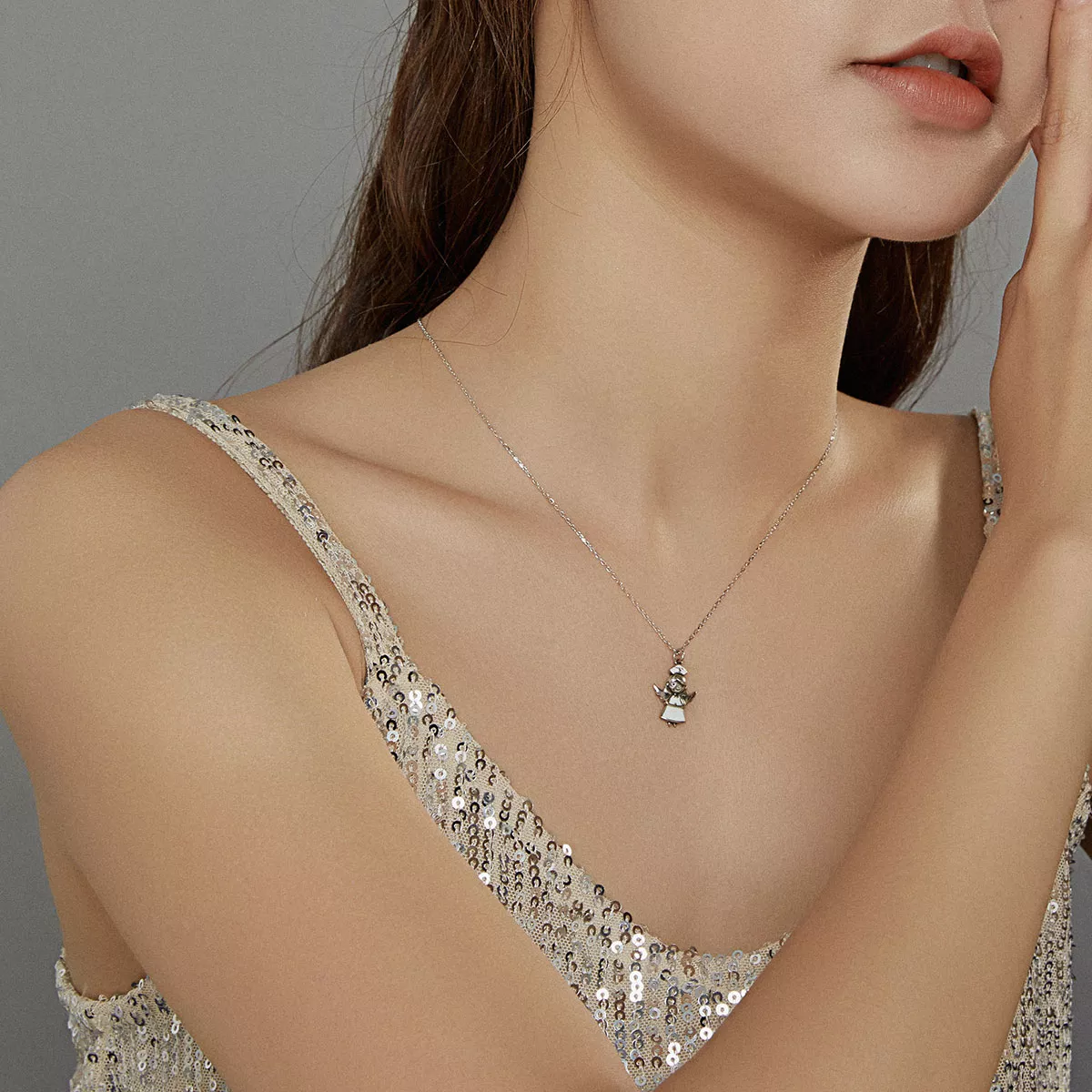 Colar Anjo de branco life Pandora - SCN425