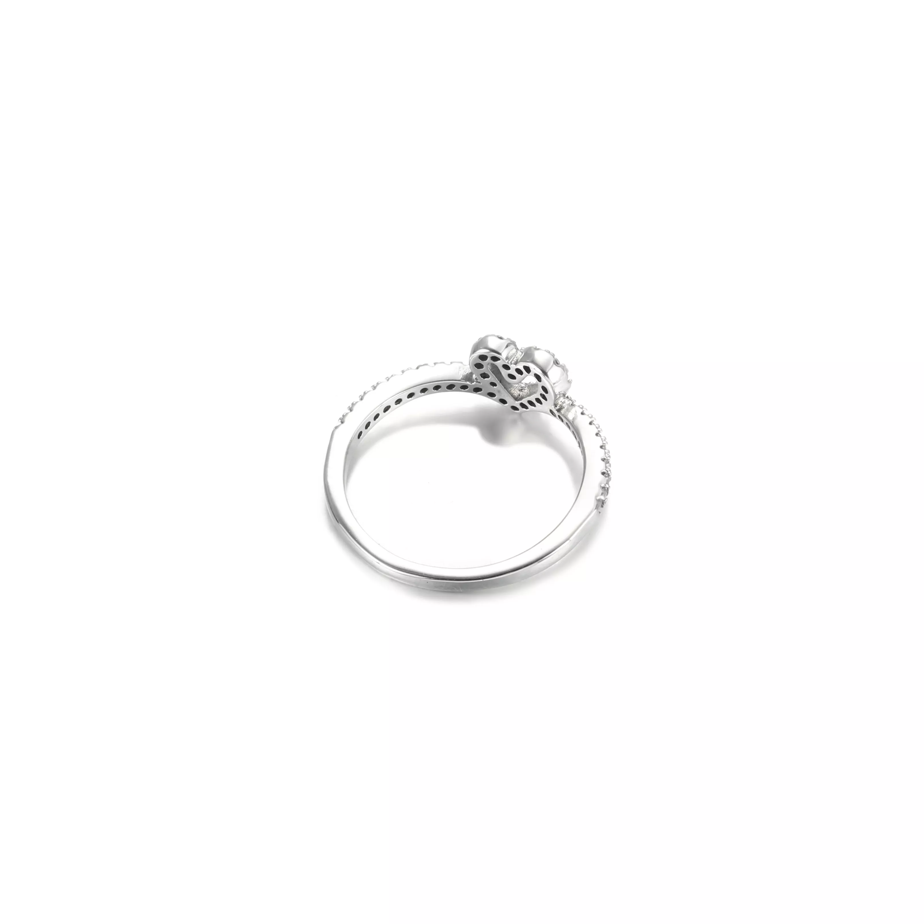 Anel Sparkling Wishbone Heart Pandora - 199302C01