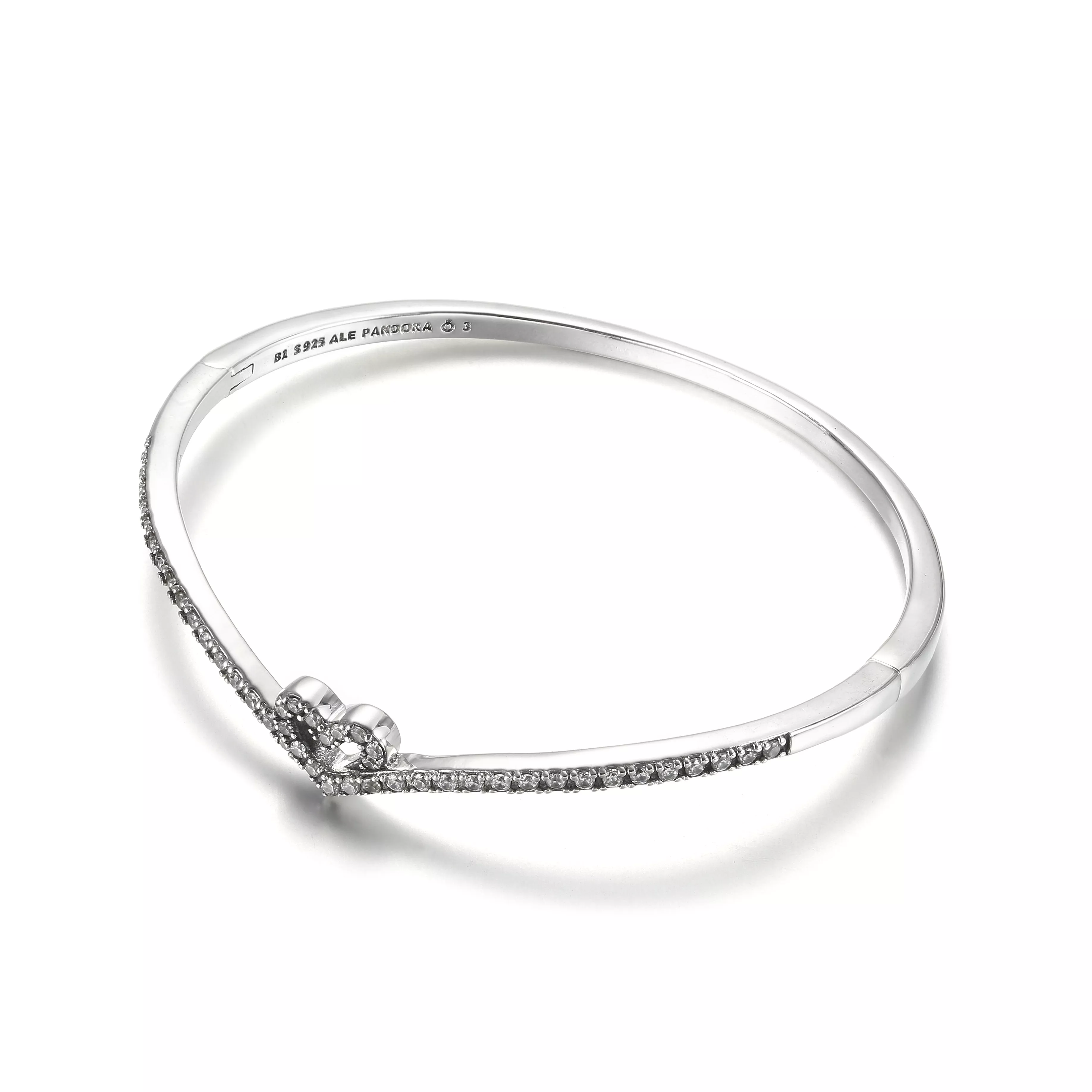 Bangle Sparkling Wishbone Heart Pandora - 599297C01