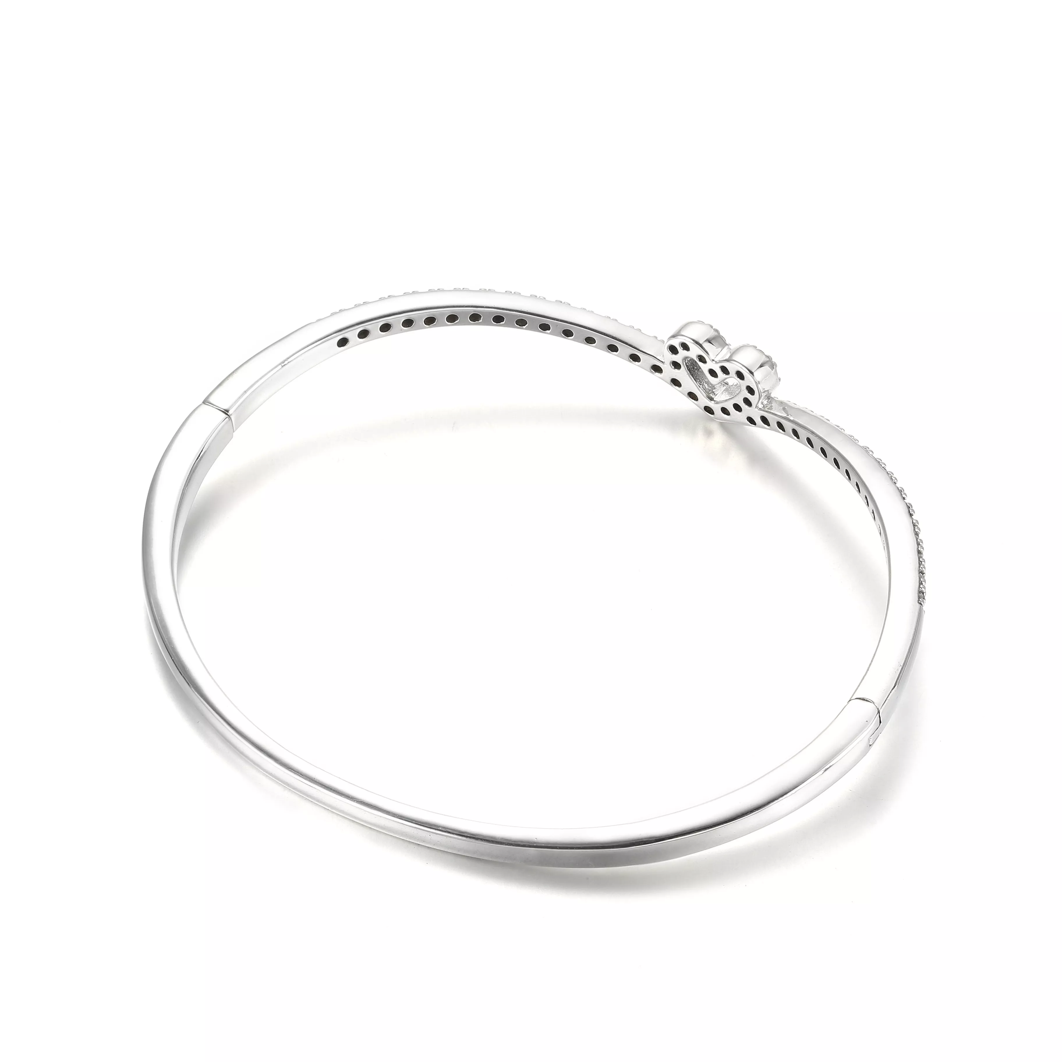 Bangle Sparkling Wishbone Heart Pandora - 599297C01