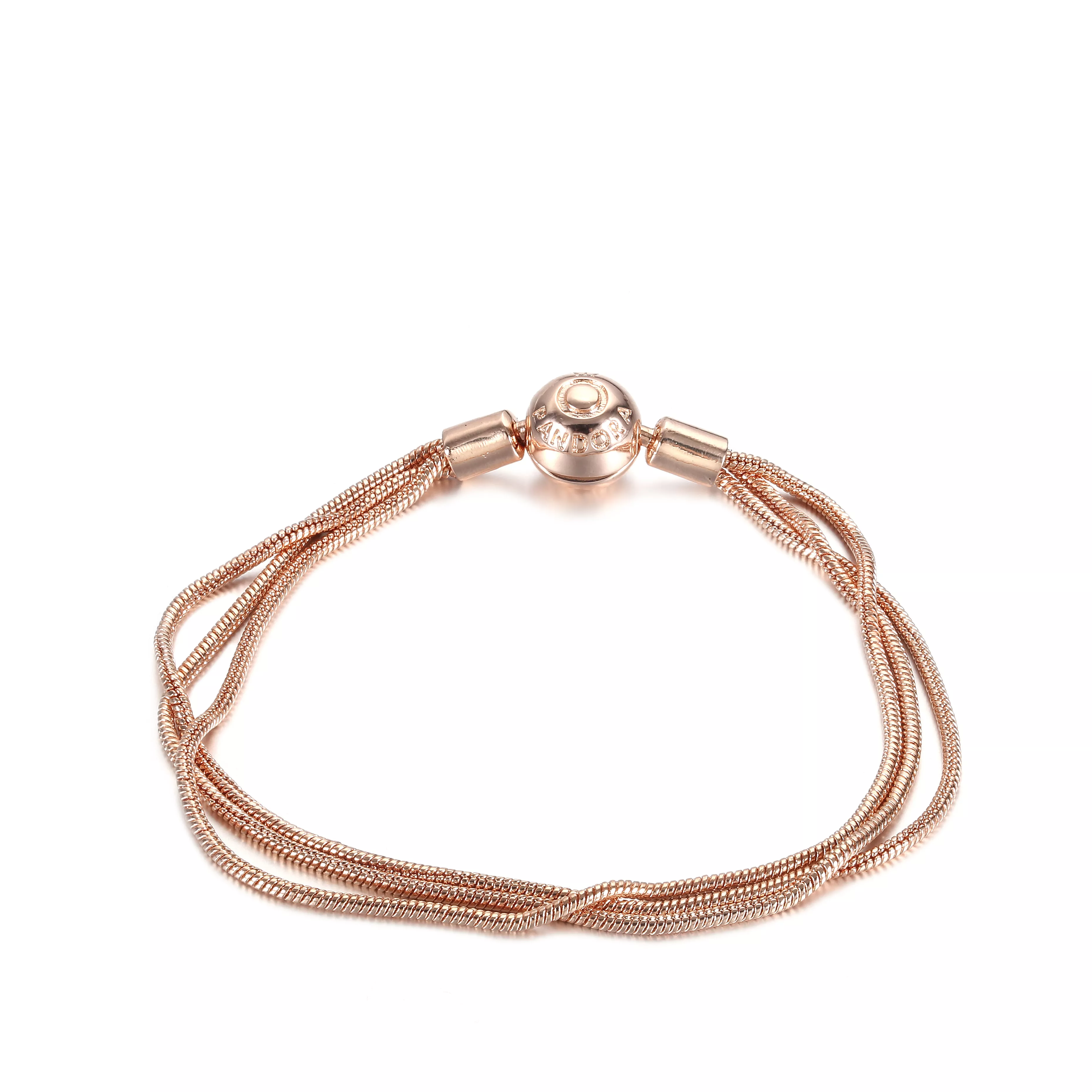 Bracelete Pandora Moments Rose™ Em Trama - 589338C00