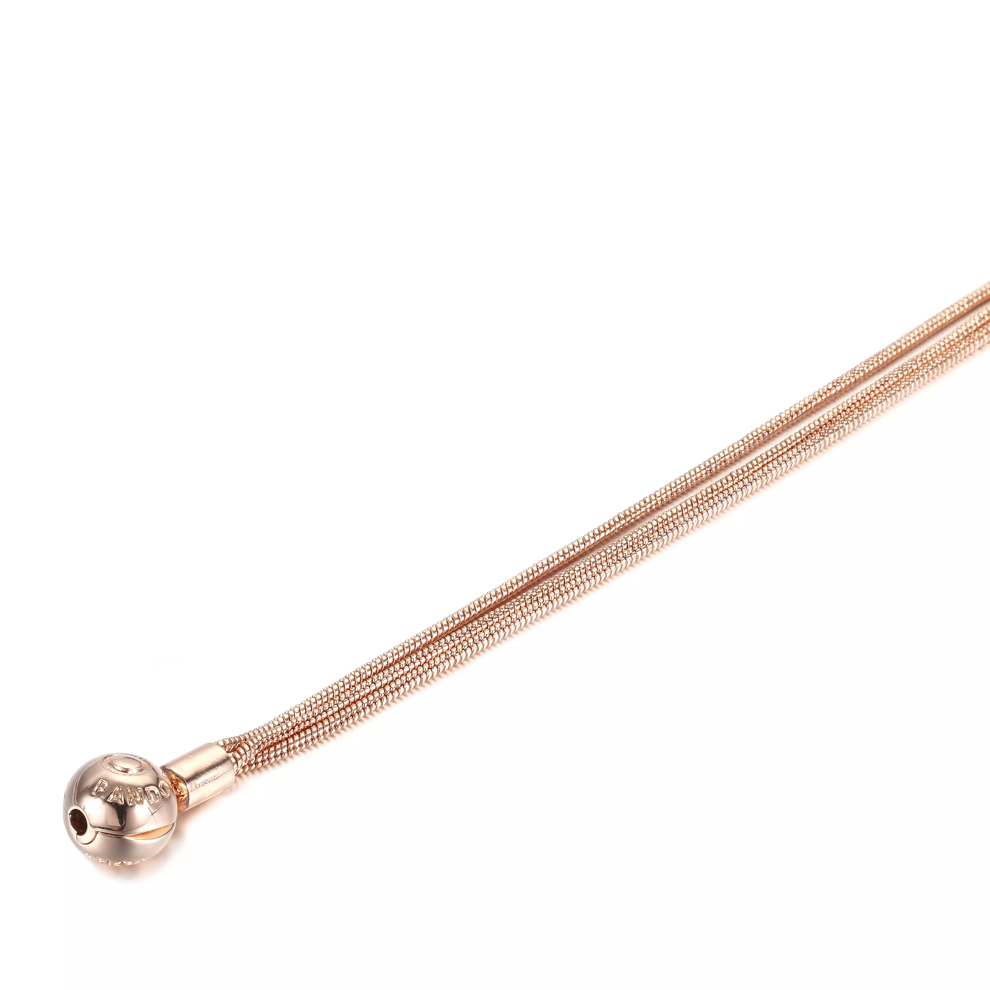 Bracelete Pandora Moments Rose™ Em Trama - 589338C00