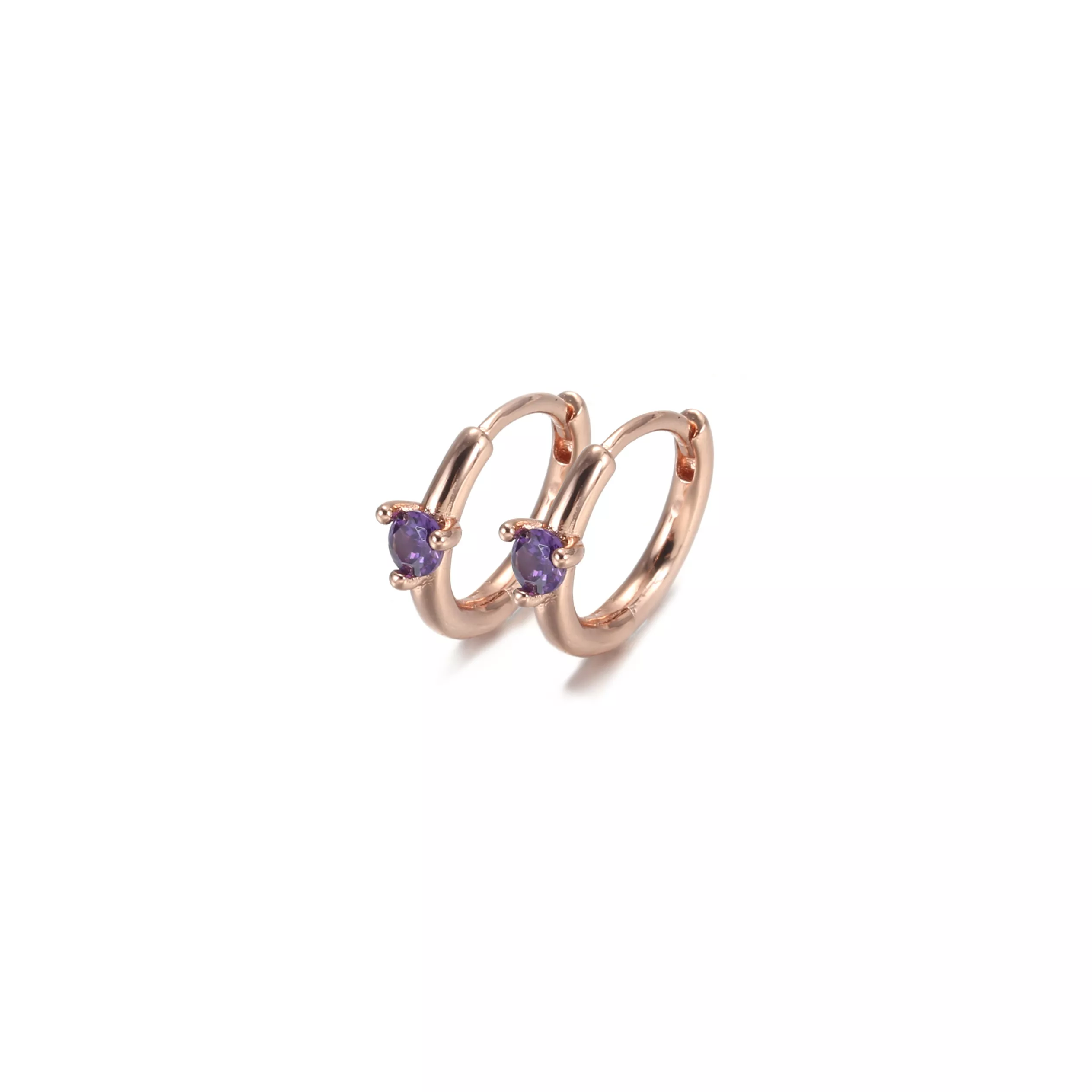 Brinco Argolas Paciência Azul Claro Huggie Pandora Rosa - 289304C02