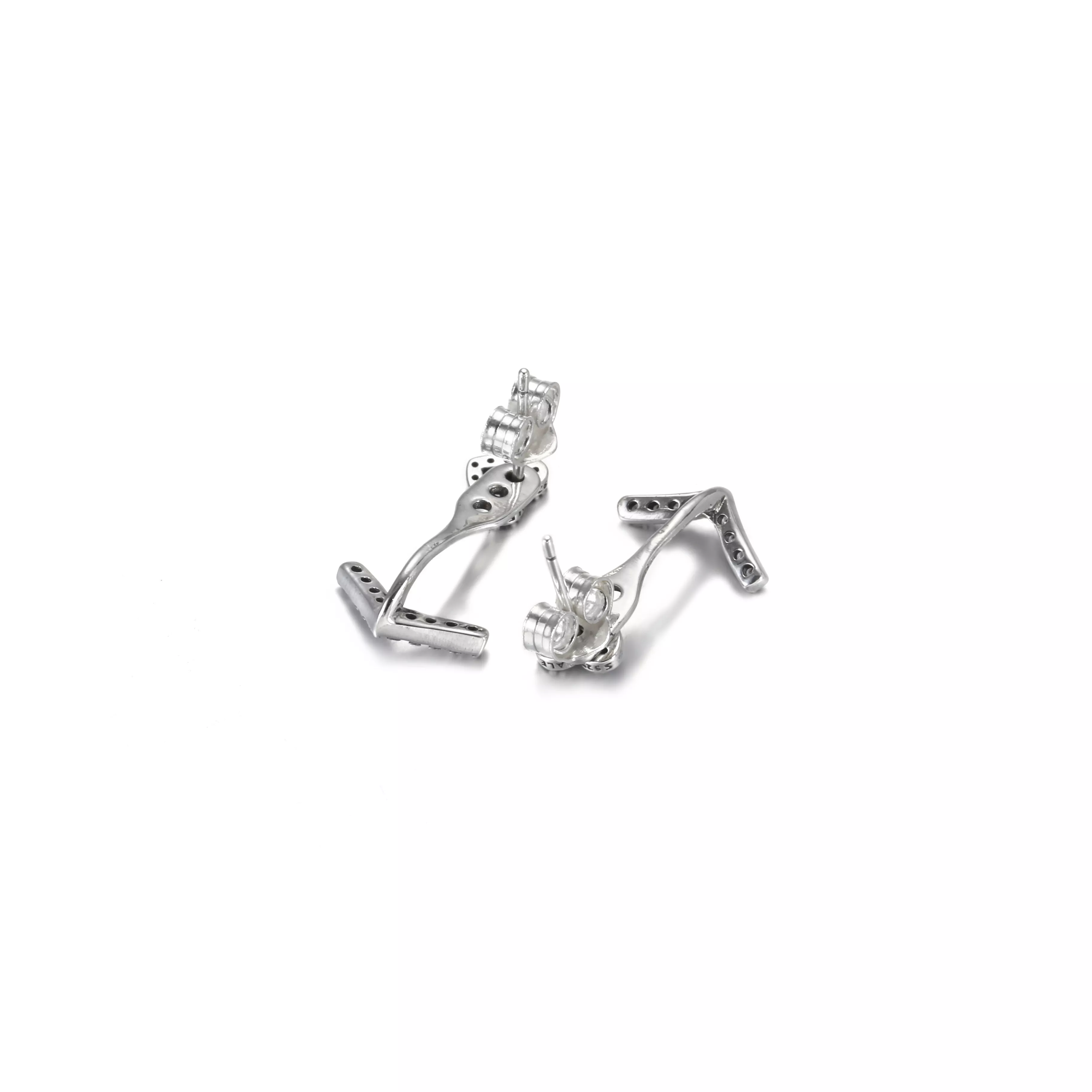 Brincos Sparkling Wishbone Heart Pandora - 299280C01