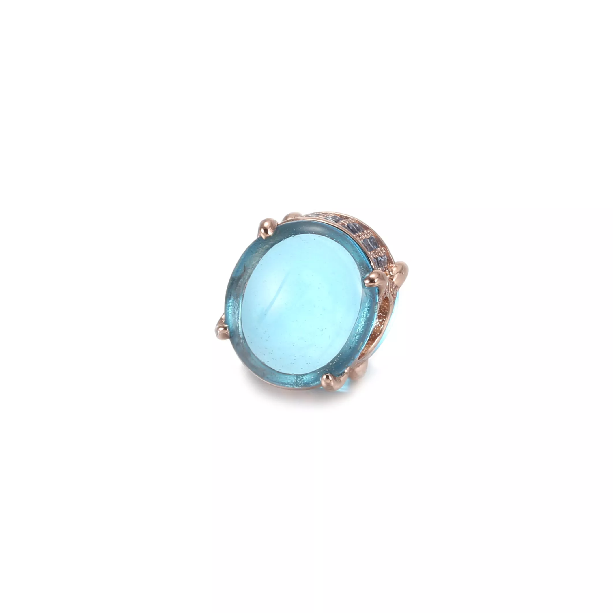 Charm Oval Em Cabochão Azul Pandora Rose™ - 789309C01