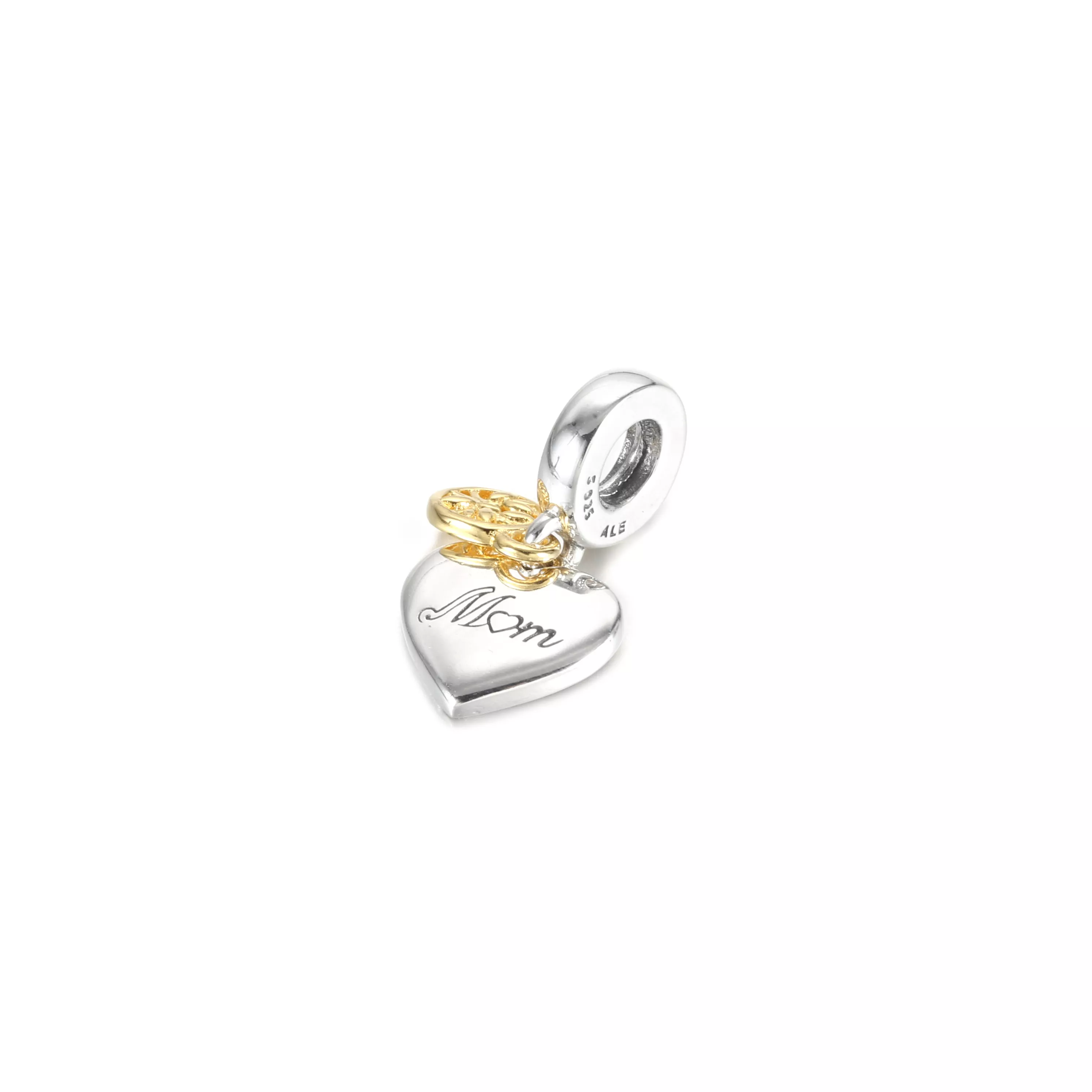 Charm Pendente Coracao Com Arvore Da Familia Em Dois Tons Pandora - 799366C00