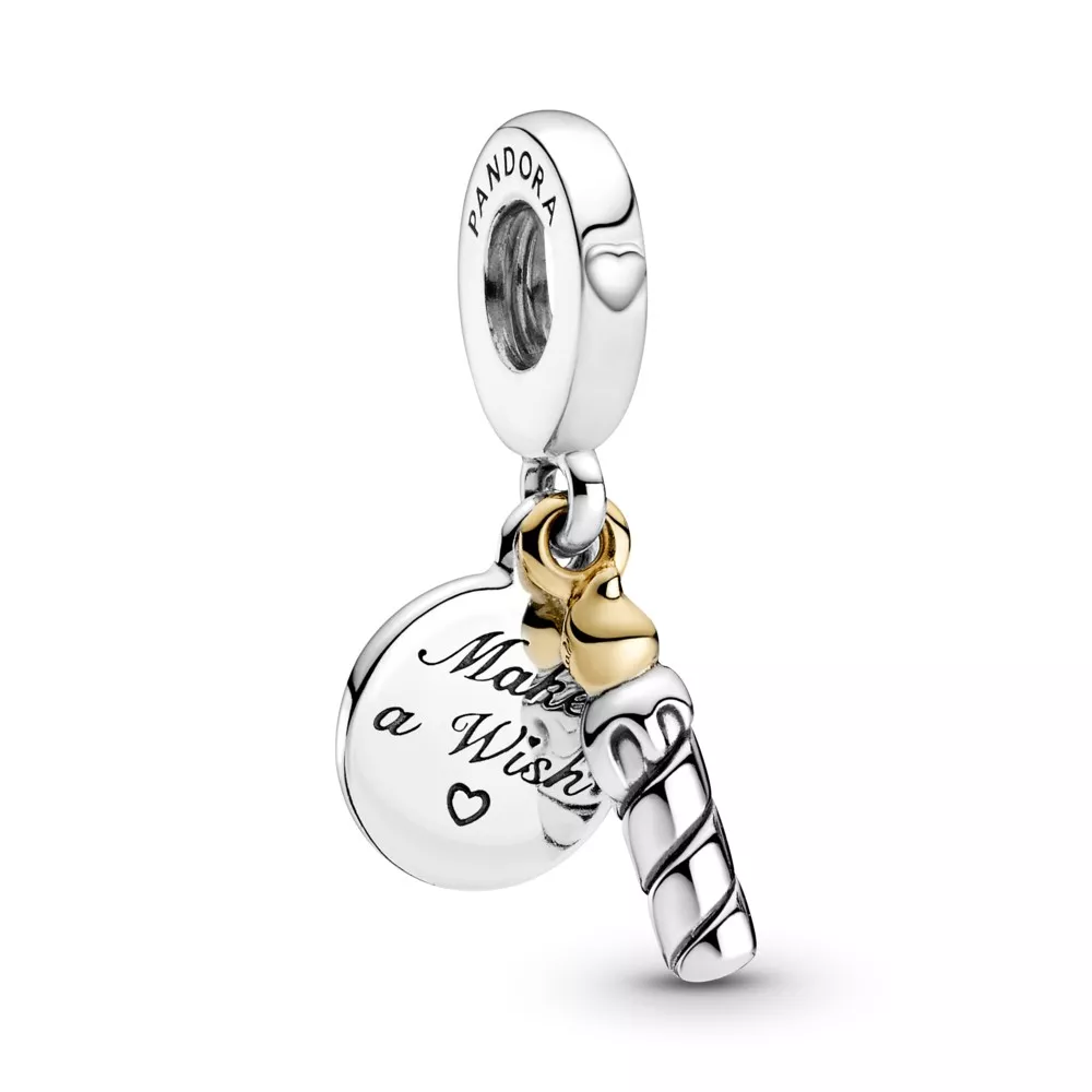 Charm Pendente De Vela De Aniversário Com Ouro 14k - 799328C00
